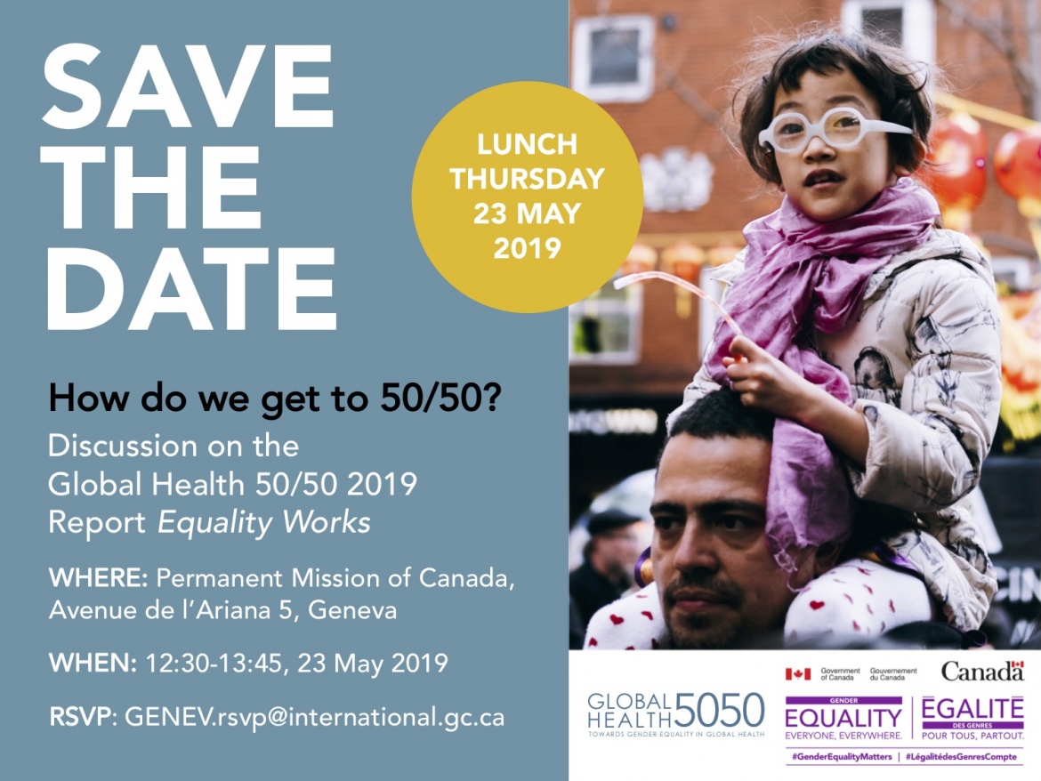 Upcoming WHA side-event: How do we get to 50/50?