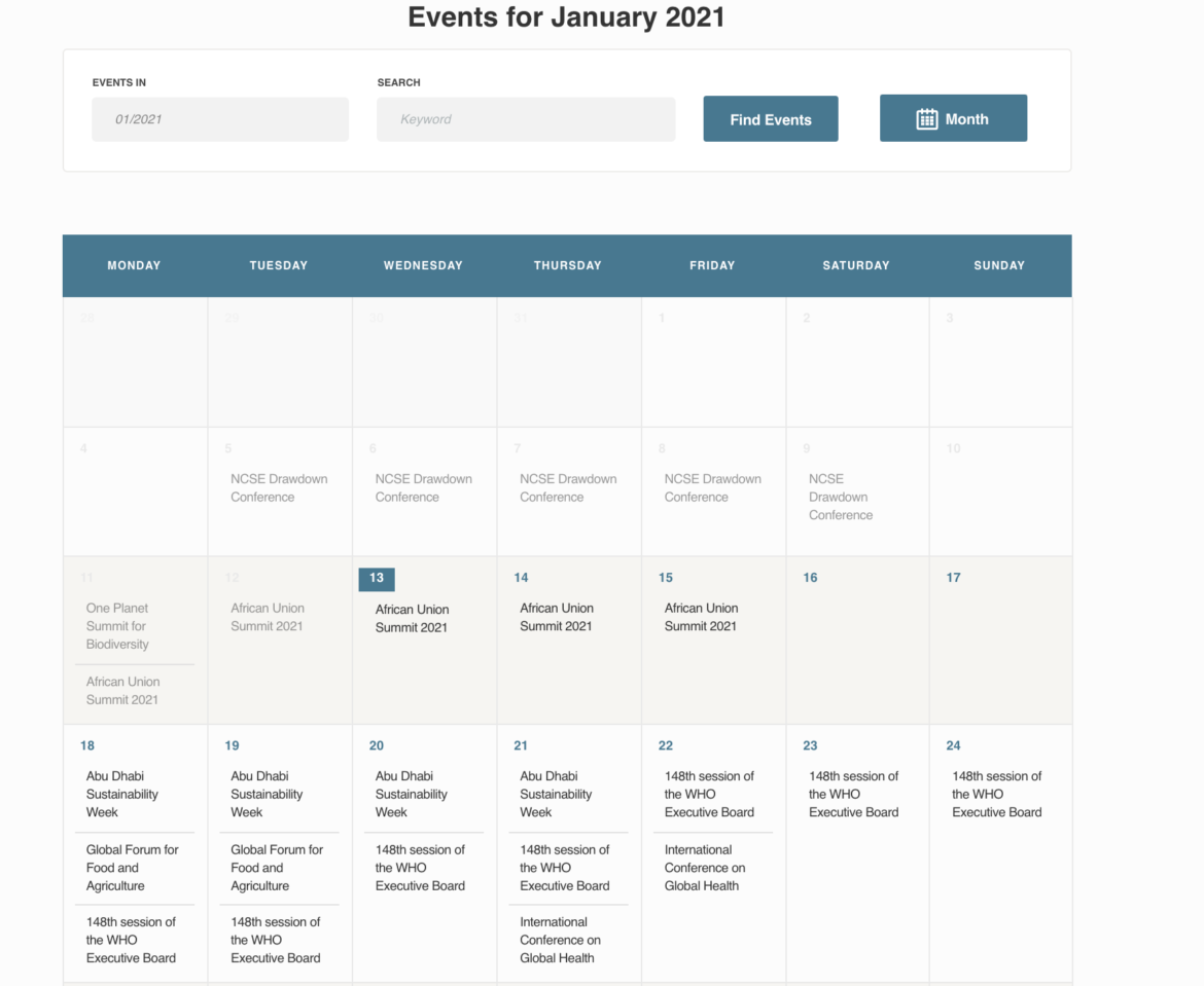 Global Health 50/50 launches the Global Health Events Calendar